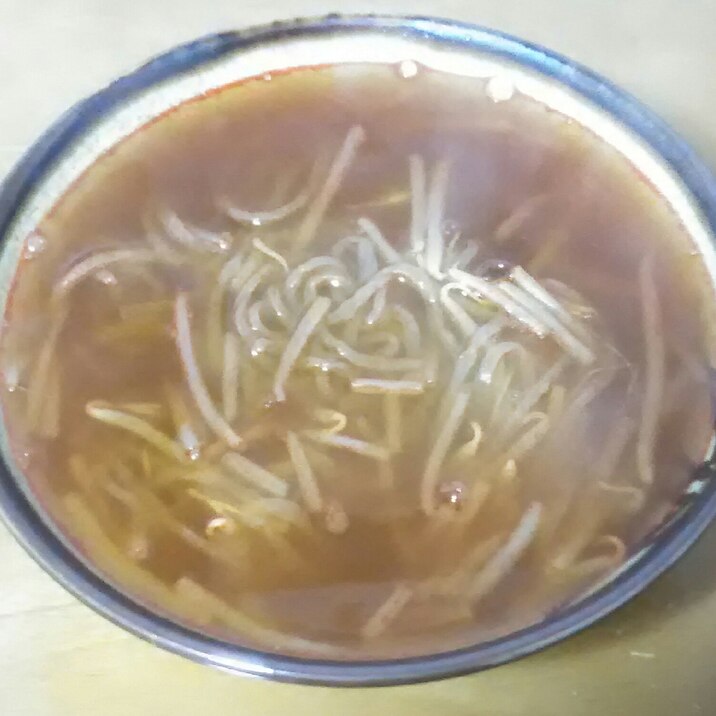 もやしで節約温麺